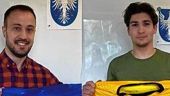 Neu beim FV Degerfelden: Ivan Lomartire (links) kommt vom SV Schopfheim und Torwart Nick Haberer aus dem eigenen Nachwuchs.