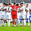Die Spieler des FC 08 Villingen schwören sich vor der Partie beim 1.CfR Pforzheim ein. Foto: Eibner Pressefoto/Bernd Leitner