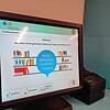 An diesem Rechner mit Bildschirm können Mitglieder der Stadtbibliothek Waldshut künftig bis zu zehn Bücher auf einmal selbst scannen und ...