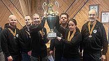 Meister der Südbadenliga: Die SSG Wehr mit (von links ) Mario Grizzaffi, Marvin Dumke, Lara Pfeiffer, Giovanni Janni, Miriam Lasry und ...