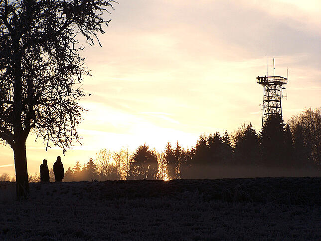 Einer der Höhepunkte auf der Guck-ins-Land-Strecke: der Gehrenbergturm.