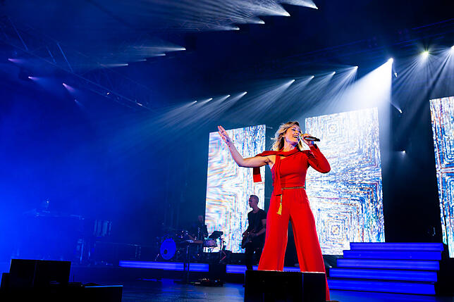 Knapp eineinhalb Stunden dauerte die Show von Stargast Helene Fischer.