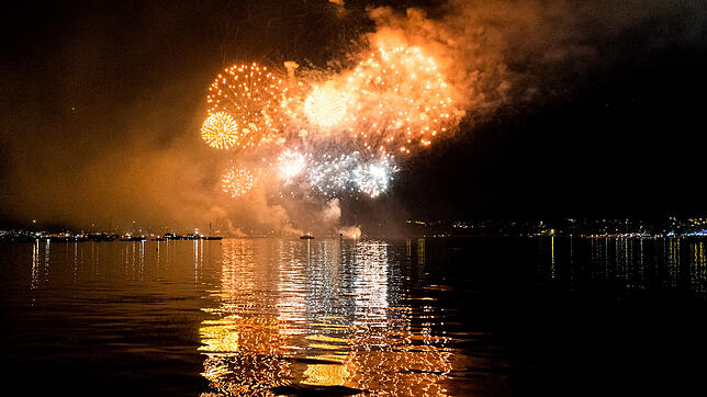 So sah das Feuerwerk 2018 auf der Kreuzlinger Seite aus, das im Rahmen des Fantastical gezündet wurde.