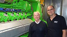 Sie gaben einen Einblick in die Arbeit des Blockheizkraftwerkes auf dem einstigen Brennet-Areal in Bad Säckingen: Harry Runge (links) ...