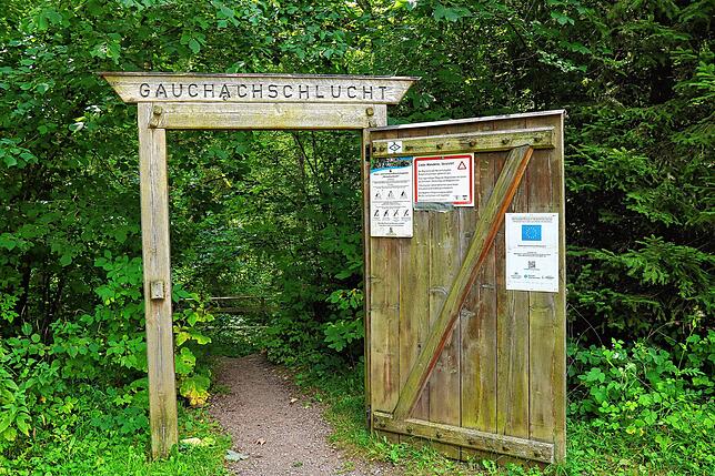 Der Eingang zur Gauchachschlucht zwischen Döggingen und Unadingen. Wer derzeit dort wandert, sollte unbedingt vorsichtig sein.