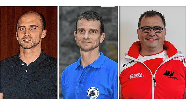 Tobias Haaga (links) und Mike Pfaff (mitte) sind skeptisch, ob eine Fortführung der Ringersaison Sinn macht. Matthias Brenn spricht sich ...