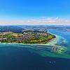 Blick auf die Höri, aufgenommen im Jahr 2021: Gaienhofen verzeichnete 2024 einen Rückgang bei den touristischen Zahlen.