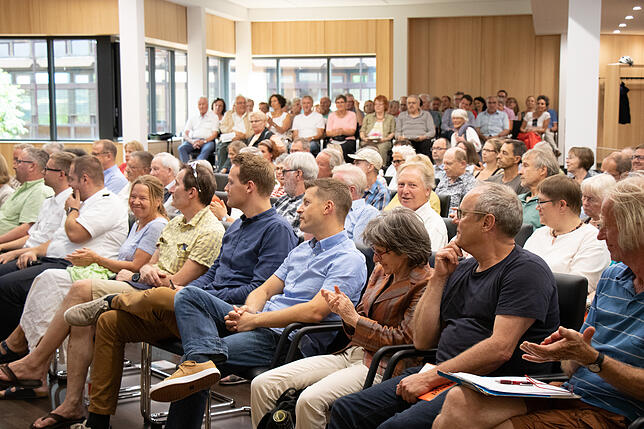 Bei der Informationsveranstaltung des Landratsamtes Waldshut zur möglichen Auswirkungen eines Störfalls in den Schweizer Kernkraftwerken ...