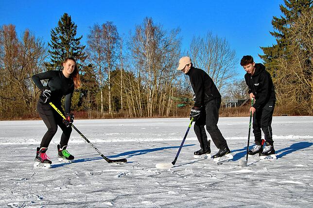 Die Eiswiese ist eröffnet: In diesem Jahr war das in der letzten Januarwoche.