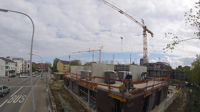 Baustelle Wobak Zähringer Hof.