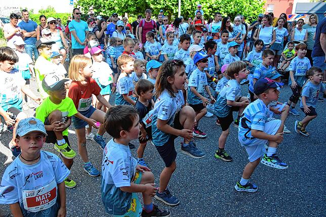 Bild 24: So viele sind beim 14. Trompeterlauf in Bad Säckingen dabei! Hier die Bilder der jüngsten Läufer
