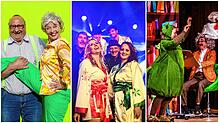 Vom Comedy-Abend mit den Kächeles über eine Abba-Tribute-Show bis hin zum Kindertheater mit Urmel aus dem Eis (von links) ist in der ...