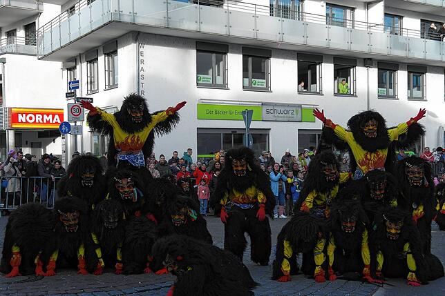 Bild 3: Bilder vom Narrensprung der Narrenzunft Seegockel in Friedrichshafen (3/3)