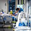 Der Blick in die Covid-Intensivstation des Kantonsspitals Münsterlingen, aufgenommen im Februar 2021. Pflegekräfte in der Schweiz stehen ...