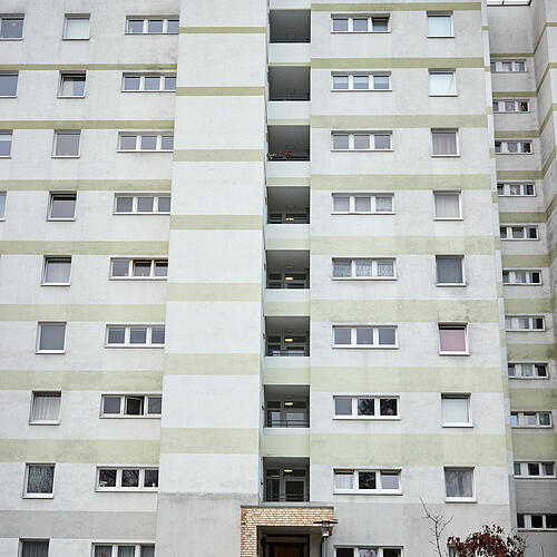 Blick auf ein Wohnhaus in Eidelstedt. Die Behörde für Stadtentwicklung und Wohnen stellt den neuen qualifizierten Mietenspiegel 2023 ...