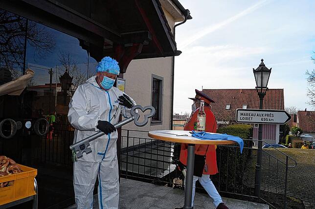 Bild 5: Bilder vom Rathaussturm in Stetten