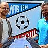 Neuer Trainer: Ab der kommenden Saison wird Alaa Eldin Atalla (links) die Mannschaft des VfB Waldshut übernehmen. Der sportliche Leiter ...