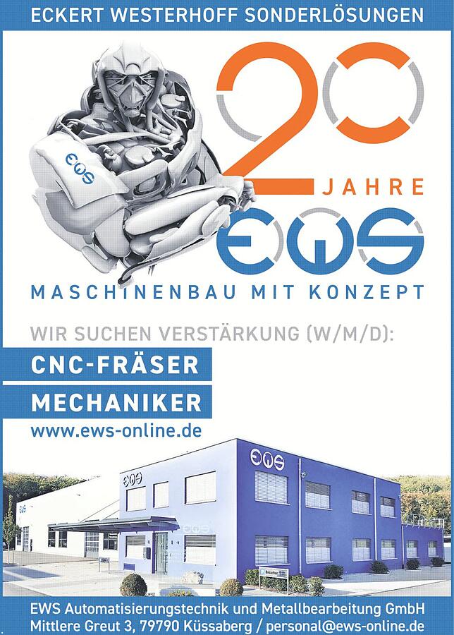 Bild 1: 20 Jahre EWS in Küssaberg: Präzision, Qualität und innovative Lösungen