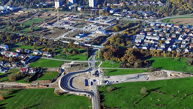 Baustelle Umgehungsstraße und Kapellenbach Ost