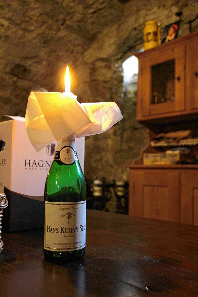 Von ihm gibt es nicht mehr viele Flaschen: der Hans-Kuony-Sekt. Kommendes Jahr gibt es einen Neuen.