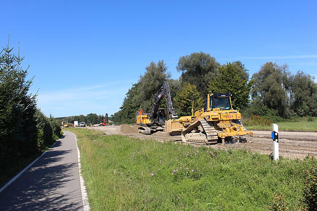 Baustelle Umfahrung B 31 Fischbach, Anschlussstelle