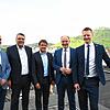 Planen die Zukunft der Sparkasse Hegau-Bodensee: (von links) Hartmut Hoch, Vorsitzender des Personalrates und Mitglied des ...