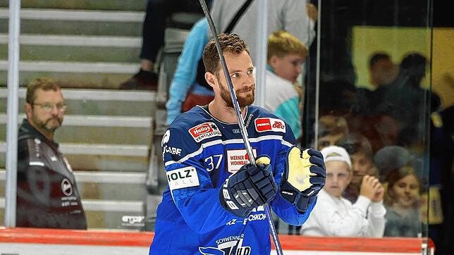Neuzugang Thomas Larkin ist der neue &bdquo;Anführer&ldquo; der Schwenninger Wild Wings.