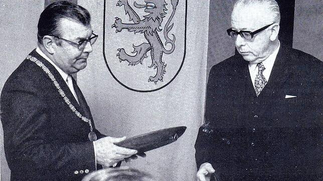 Bundespräsident Gustav Heinemann verbrachte 1969 einen Urlaub im Hotzenwald. Das Bild zeigt den SPD-Politiker (rechts) bei der ...