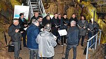 Der Männergesangverein Dossenbach überzeugte beim Chorkonzert in der Erdmannshöhle.