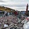 Stück für Stück verschwindet der Edeka-Markt in Kadelburg. Hier der Stand der Arbeiten am 24. Januar 2025.