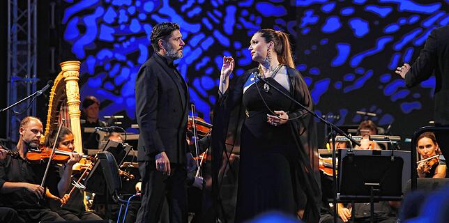 Eine der Veranstaltungen der Sommerwiese: eine Operngala der Südwestdeutschen Philharmonie (hier im Bild Massimo Giordano und Barbara ...