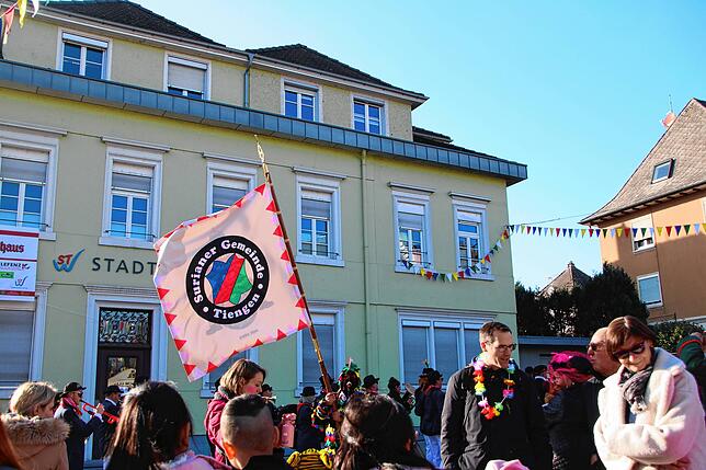 Bild 6: Fasnachts-Auswerfen und Narrenbaumstellen: Bilder des Hochrhein Narrentreffens in Tiengen (Teil 1)