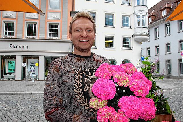 „Blumen sind das Wichtigste am Muttertag“, sagt Patrick Weigert, Florist in Villingen.