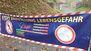 Beim Seilerwegle werden Bäume gefällt.