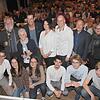 Moderator Achim Eickhoff (hinten, von links), Heinz Kapp, Roswitha Besnecker, Marcel Da Rin, Katrin Mieth, Robert Noack, Hans-Peter ...