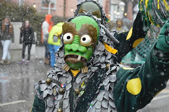 Bild 7: Bilder vom Narrensprung beim Ringtreffen des Alemannischen Narrenrings (Teil 5)