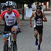 Deutlicher Vorsprung: Omar Tareq (Mitte) lief beim 15. Trompeterlauf in Bad Säckingen schon kurz nach dem Start ein einsames Rennen. Der ...