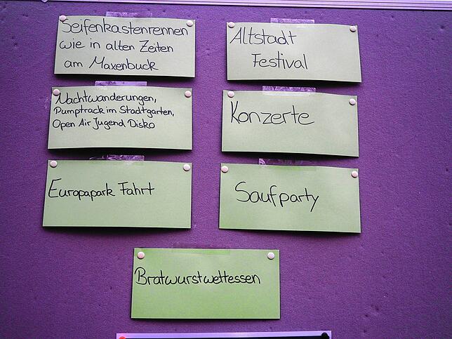 In der Online-Umfrage durften auch freie Vorschläge gemacht werden – diese reichten von „Bratwurstessen“ bis ...