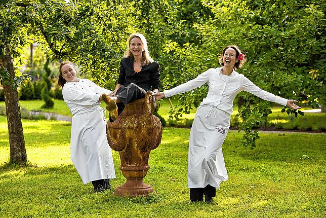 Die drei Schwestern von Reck‘s Hotel-Restaurant (von links): Alexandra Reck (Küchenchefin), Annette Reck, Christine Klotz.