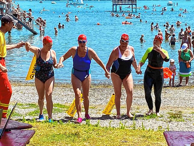 Bild 14: Bilder vom Seeschwimmen 2023 am See-Ende