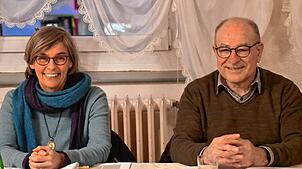 Sonja Steffen, Seniorenbeauftragte der Gemeinde, und Robert Knittel, Vorsitzender der Senioren-Union. Bild: Heinz Vollmar