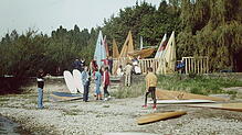 Das Gelände des Windsurfclubs in Überlingen-Nußdorf im Jahr 1970.