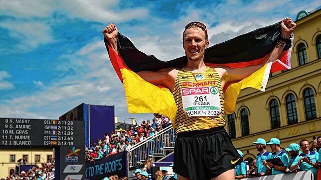 Genießt den größten Moment seiner Karriere: Richard Ringer aus Unteruhldingen.