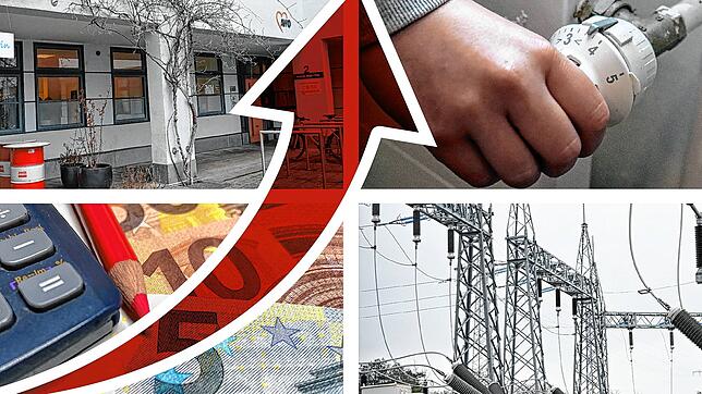 Die Kosten für Energie steigen und das Netzwerk Wegweiser (links oben) will denen Auswege und Möglichkeiten der Unterstützung zeigen, ...