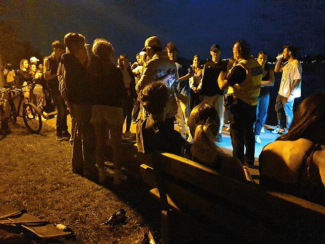 Beliebte Alternative: Bei Partys im Kreuzlinger Seeburgpark wie hier Anfang Juni sind immer auch Gäste aus Deutschland zu beobachten.
