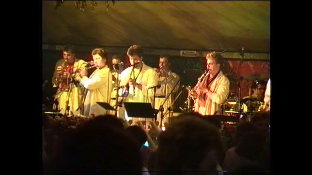 Die „Altheimer Musikanten“ auf dem Altheimer Blütenfest 1993.