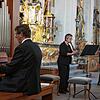 Schönes Zusammenspiel: Oliver Schwarz-Roosmann (von links), Bärbel Komm und Val Kobler bei ihrem Konzert in der katholischen Pfarrkirche ...