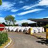 Weil Betonstahl in der obereren Tiefgaragenebene korrodiert ist, wird er zunächst, wie hier in den Säcken, abgetragen und später wieder ...