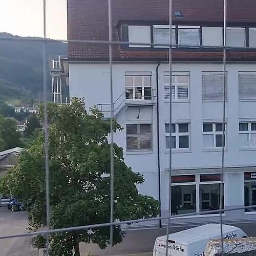 Das Wehraareal am Tag des Abrisses