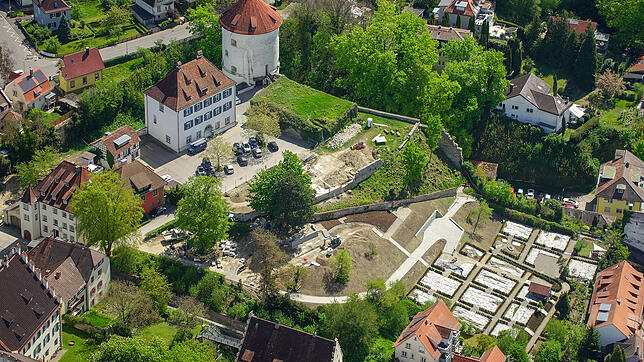 Ausstellungsbereiche der Landesgartenschau in den Menzinger Gärten: Auch die Stadt Meersburg möchte sich hier präsentieren.